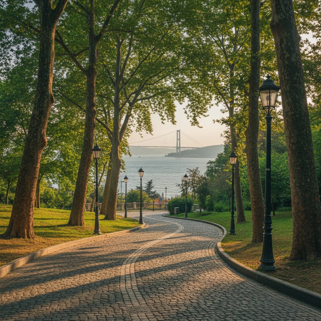 Yıldız Tepesi'nden Ortaköy'e bakış
